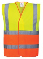 Dvoubarevná vesta Hi-Vis C481