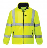 HiVis fleece s podšívkou ze sitoviny F300