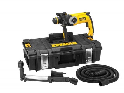 DEWALT 2kg kombi kladivo 800W, 2, 8 J*, 2, 6 kg + sklíčidlo + odsávání + Tough Systém TS 150 