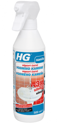 HG pěnový čistič vodního kamene 3x silnější 