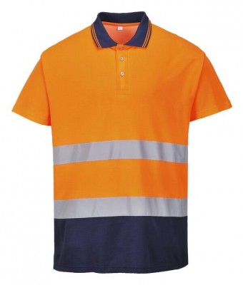 PORTWEST Two Tone Cotton Comfort Polo S174 