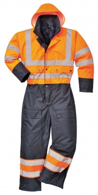 PORTWEST Zateplená kombinéza Hi-Vis Contrast S485 