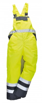 PORTWEST Zateplené reflexní laclové kalhoty S489 